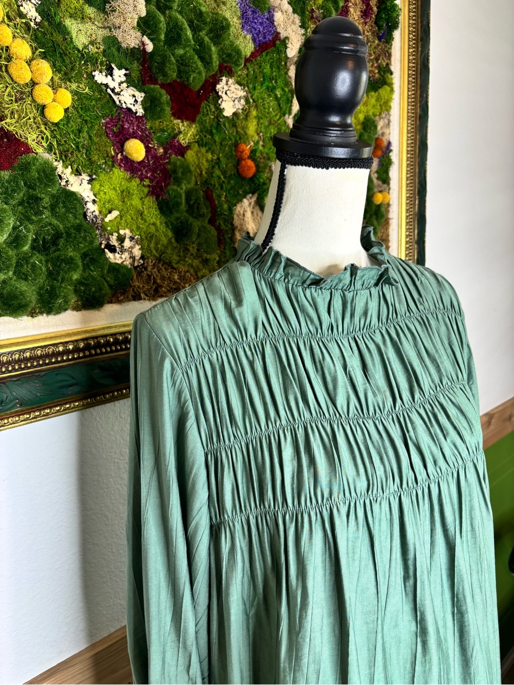 NWT Roolee Smocked Long Sleeved Top - Picture 5 of 12